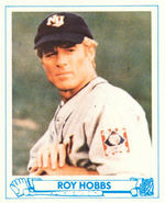 "ROY HOBBS" / ROBERT REDFORD UNCUT BASEBALL CARD SHEET.