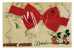 "MICKEY MOUSE BAND-O" HAIR BOW ON CARD.