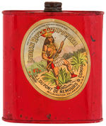 "INDIAN RIFLE GUNPOWDER DU PONT" TIN.