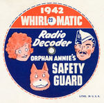 ORHAN ANNIE AND CAPTAIN SPARKS 1942 “SAFETY GUARD” KIT.