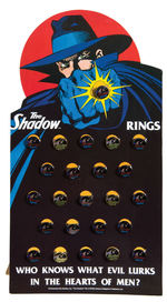 "THE SHADOW RINGS" COMPLETE STORE DISPLAY.