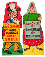 TOONERVILLE FOLKS/THE SKIPPER AND POWERFUL KATRINKA SHELL GAS SIGNS.