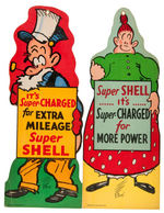 TOONERVILLE FOLKS/THE SKIPPER AND POWERFUL KATRINKA SHELL GAS SIGNS.