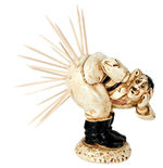 ANTI-HITLER "PORKY" FIGURAL TOOTHPICK HOLDER.