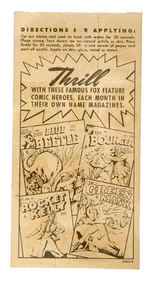 "BLUE BEETLE TATTOO TRANSFERS" WITH SLEEVE.