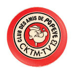 RARE FRENCH CANADIAN TV POPEYE CLUB 1960s BUTTON.