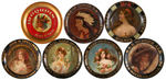 LOT OF 12 TIP TRAYS C. 1900-1920.