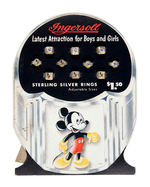 "INGERSOLL" MICKEY MOUSE AND DONALD DUCK STORE COUNTER RING DISPLAY.