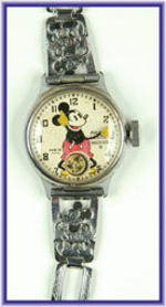 "INGERSOLL MICKEY MOUSE WRIST WATCH" BOXED 1937 VERSION.