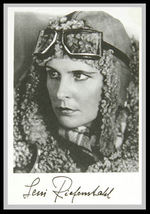 HITLER'S FAVORITE FILM PRODUCER AND DIRECTOR "LENI RIEFENSTAHL" SIGNED PHOTO.