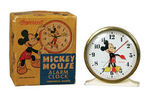 "INGERSOLL MICKEY MOUSE ALARM CLOCK" BOXED.