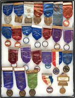 LABOR UNION CONVENTION "DELEGATE" COLLECTION OF 25 BADGES.