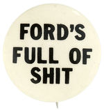 ANTI-FORD 1976 SLOGAN BUTTON FROM THE LEVIN COLLECTION.