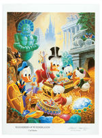 "UNCLE SCROOGE McDUCK - HIS LIFE & TIMES" LIMITED EDITION BOOK W/CARL BARKS-SIGNED LITHOGRAPH.