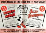 UNITED ARTISTS "BOX OFFICE" MAGAZINE W/MICKEY MOUSE CONTENTS.