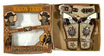 "WAGON TRAIN GUN AND HOLSTER SET" BOXED.