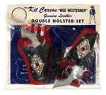 "KIT CARSON/WEE WESTERNER/GENUINE LEATHER DOUBLE HOLSTER SET.