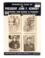 "MEMORIAL ISSUE OF PRESIDENT JOHN F. KENNEDY 64 PICTURES FROM BOYHOOD TO PRESIDENCY" IN ORIGL PKG.