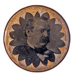 CLEVELAND RARE BRIDAL ROSETTE W/TINTYPE PHOTO.