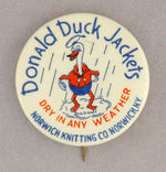 DONALD DUCK FIRST BUTTON c. 1935.