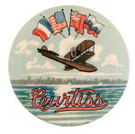 "MAGNIFICENT CURTISS" AIRCRAFT BUTTON.