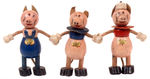 "THREE LITTLE PIGS" FUN-E-FLEX FIGURE SET.