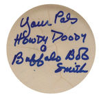 HOWDY DOODY COOKIE JAR SIGNED BY BUFFALO BOB SMITH.