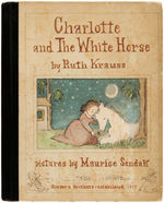 MAURICE SENDAK LETTER & SIGNED "CHARLOTTE AND THE WHITE HORSE" BOOK WITH SKETCH.