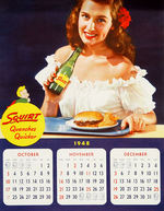 "SQUIRT" 1948 PIN-UP CALENDAR.