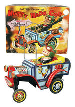 "MARX NUTTY MADS CAR" BOXED BATTERY TOY.