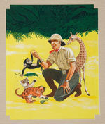 "FLASH GORDON AND THE BABY ANIMALS" CHILDRENS BOOK ORIGINAL COVER ART.
