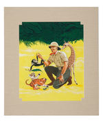 "FLASH GORDON AND THE BABY ANIMALS" CHILDRENS BOOK ORIGINAL COVER ART.