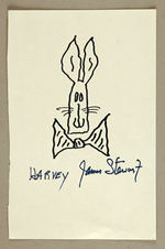 JAMES STEWART "HARVEY" SIGNED SKETCH.