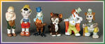 PINOCCHIO CHARACTERS BISQUE SET.