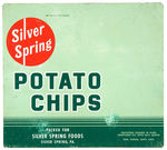 “SILVER SPRING/JAYS/PRINGLES” POTATO CHIP CANS AND SIGNS.