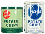 “SILVER SPRING/JAYS/PRINGLES” POTATO CHIP CANS AND SIGNS.