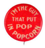 CIGARETTE SLOGAN WITH "POPCORN" REFERENCE.