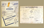 NEW YORK YANKEES 1956 TEAM AUTOGRAPHS.