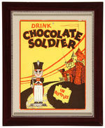 “DRINK CHOCOLATE SOLDIER/CROFT’S SWISS MILK COCOA” FRAMED STORE SIGNS.