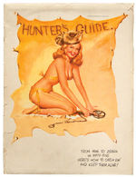 EARL MACPHERSON 1955 “HUNTER’S GUIDE” PIN-UP CALENDAR WITH ENVELOPE.