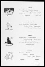 HONEY FITZ SPEAKS AT 1892 DEMOCRATIC DINNER MENU.