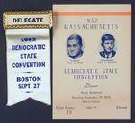 RARE 1952 CONVENTION BADGE AND DINNER TICKET.