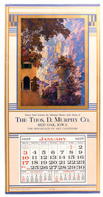 MAXFIELD PARRISH "SUNRISE" CALENDAR SAMPLE.