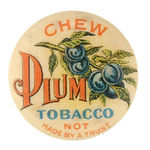 HAKE COLLECTION RARE "CHUM PLUM TOBACCO" 1901.