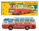 “HONK-ALONG CHILDREN BUS” BOXED FRICTION TOY.