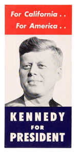 JFK 1960 CALIFORNIA BROCHURE