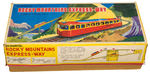 “ROCKY MOUNTAINS EXPRESS-WAY CABLE TRAIN SET” BOXED WIND-UP.