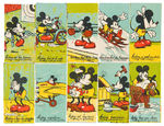 RARE MICKEY MOUSE FRENCH CHOCOLATE CARD SET.