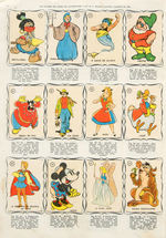 WALT DISNEY CHARACTERS BRAZILIAN COMPLETE CARD ALBUM.