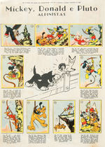 WALT DISNEY CHARACTERS BRAZILIAN COMPLETE CARD ALBUM.